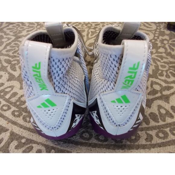 Adidas Freak Mid Football Cleats Mens 11 White Black Signal Green Purple Cleats main image 7